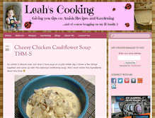 Tablet Screenshot of leahscooking.com